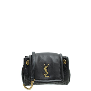 YSL - حقيبة كروس نوليتا نانو سوداء