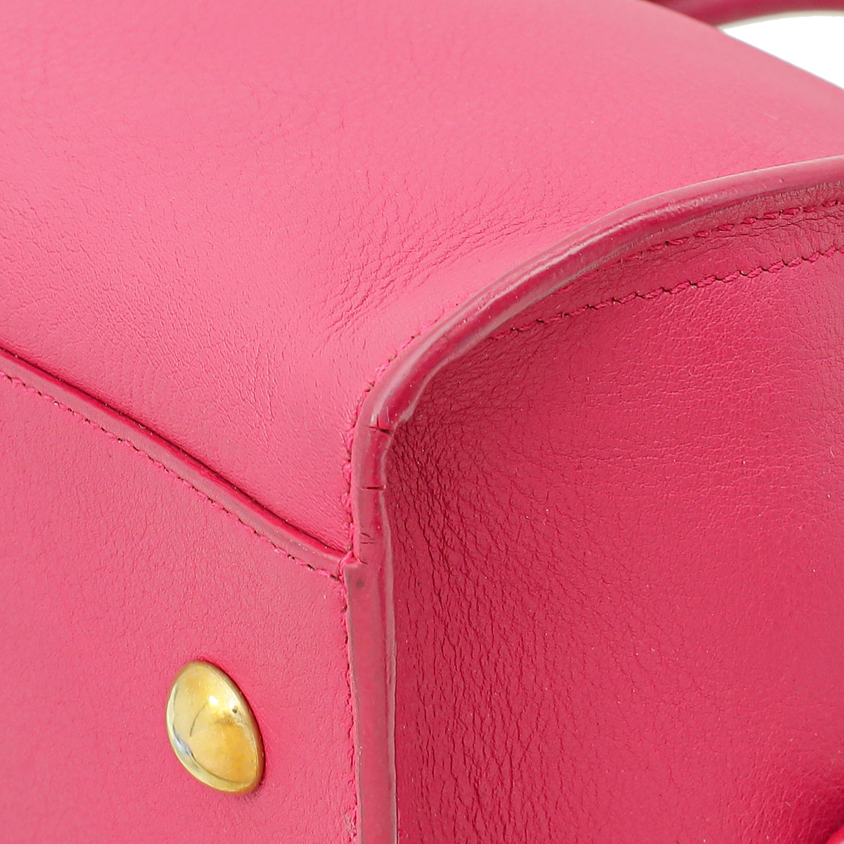 YSL Fuchsia Classic Y Cabas Tote Small Bag