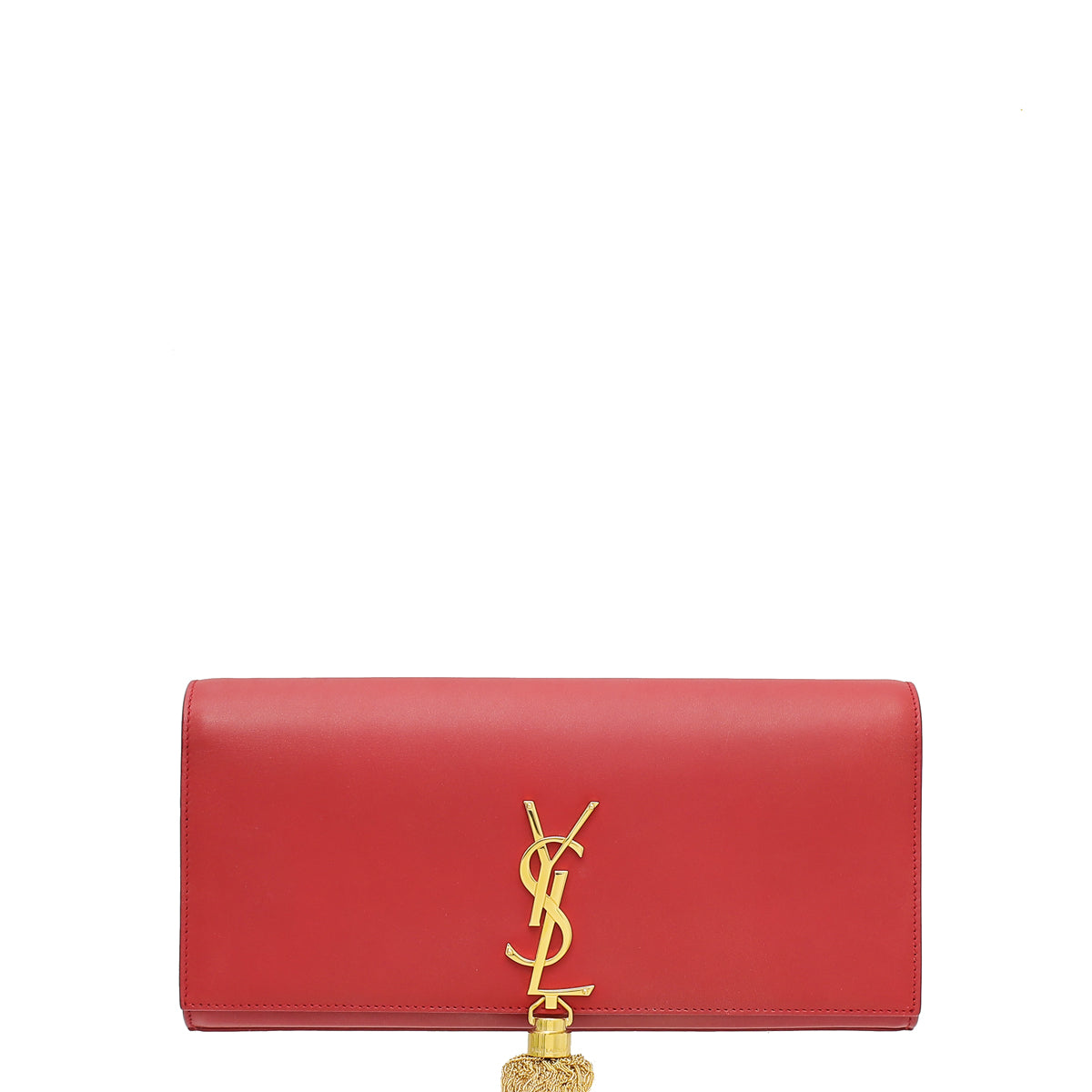 YSL Red Kate Tassel Clutch-YSL-THE CLOSET