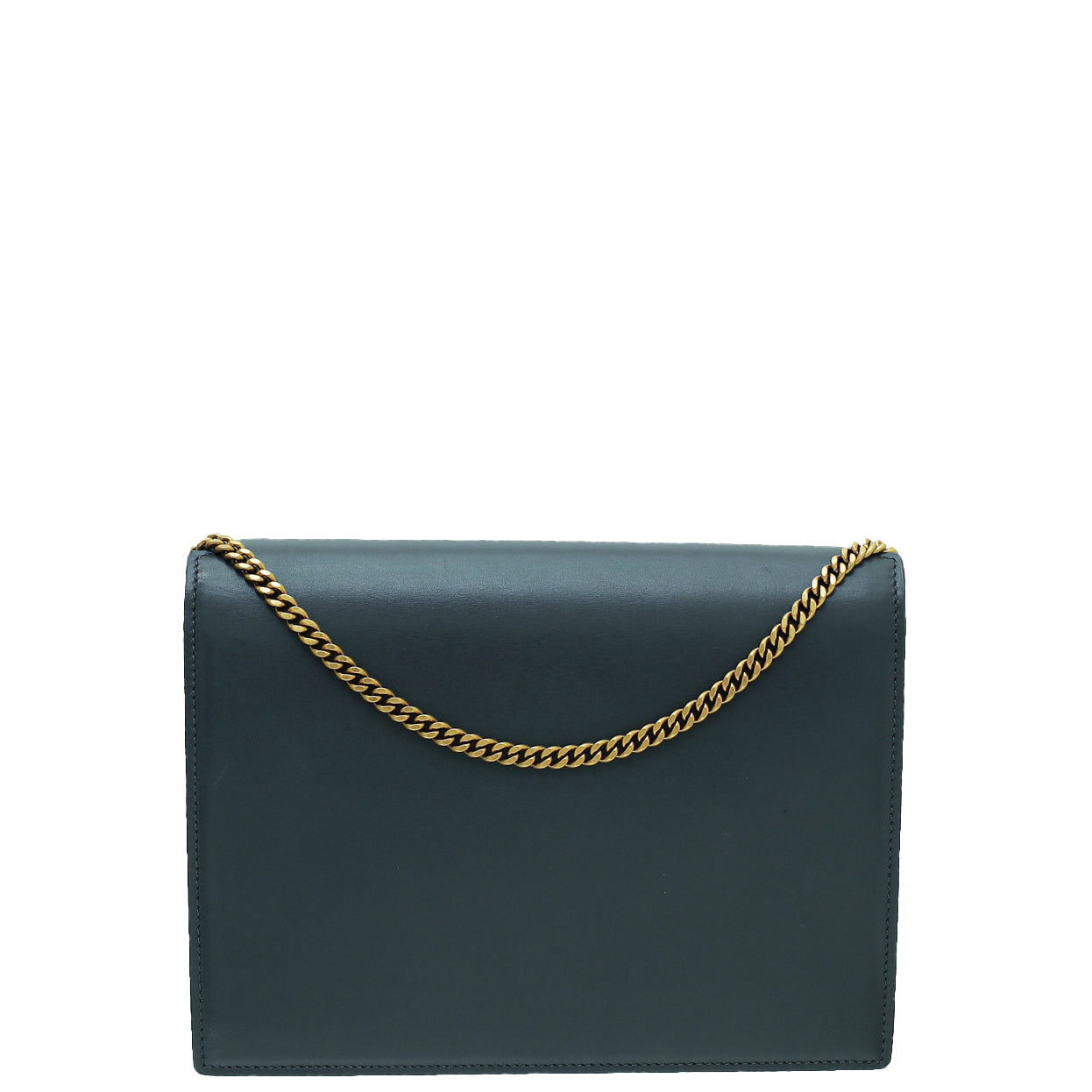 YSL Dark Gray Cassandra Flap Chain Medium Bag-YSL-THE CLOSET