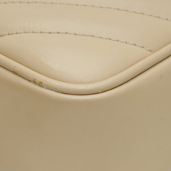 YSL Beige Monogram Lou Tassel Camera Bag