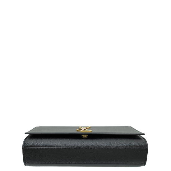 YSL Black Monogram Kate Medium Chain Bag