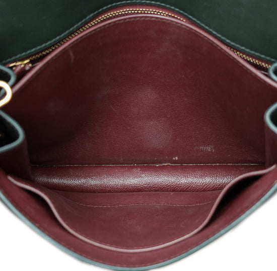 YSL Green Cassandre Flap Chain Medium Bag