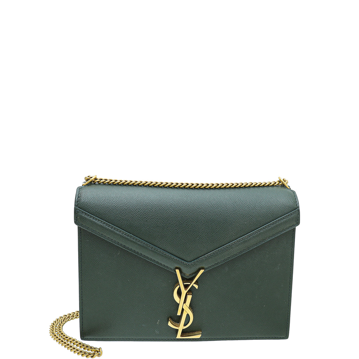YSL Green Cassandre Flap Chain Medium Bag