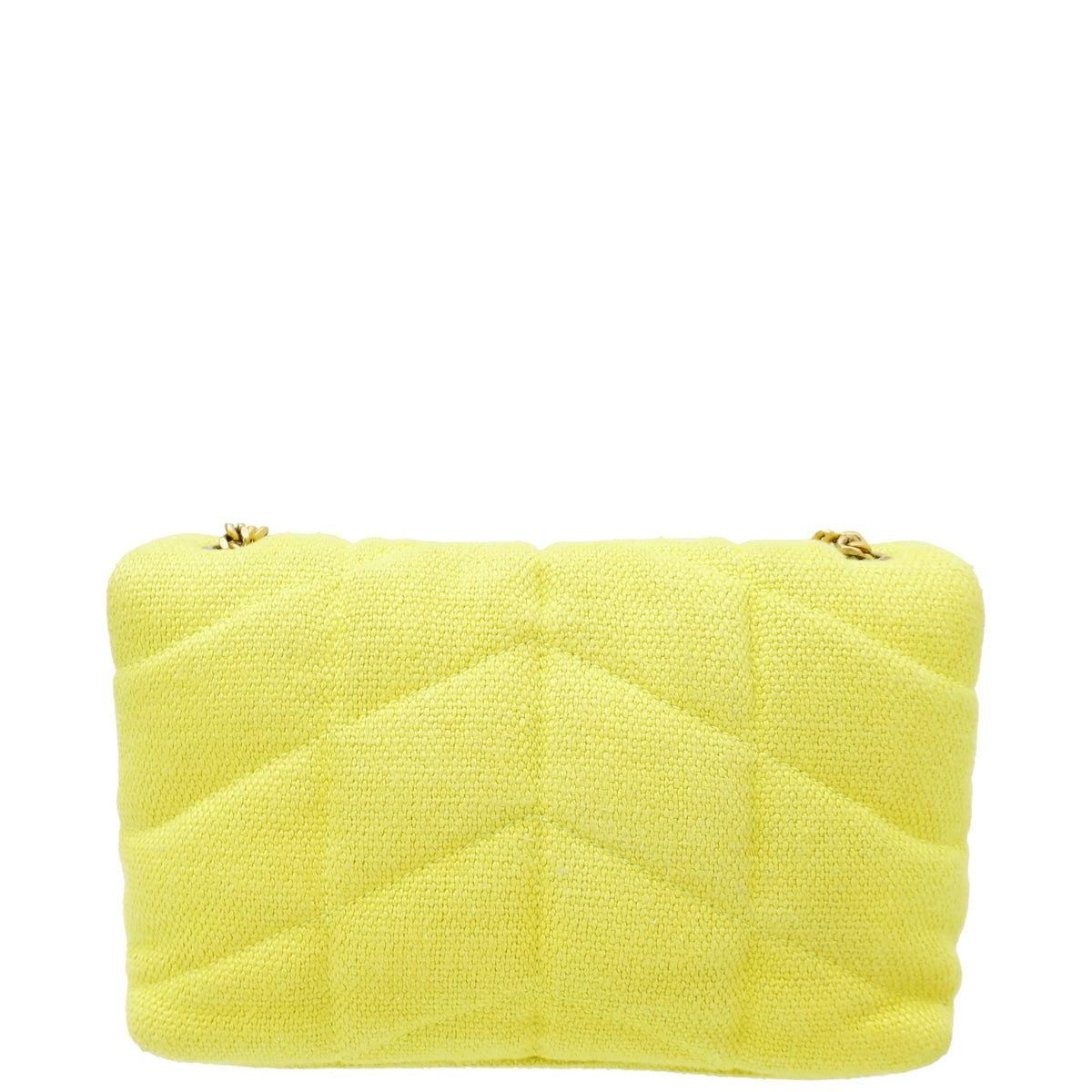 YSL Yellow Puffer Toy Fabric Shoulder Bag-YSL-THE CLOSET