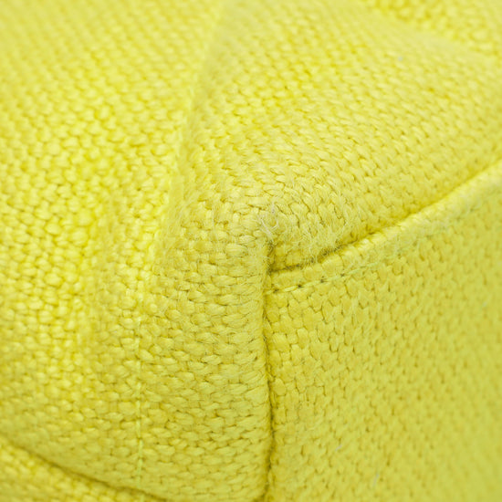 YSL Yellow Puffer Toy Fabric Shoulder Bag