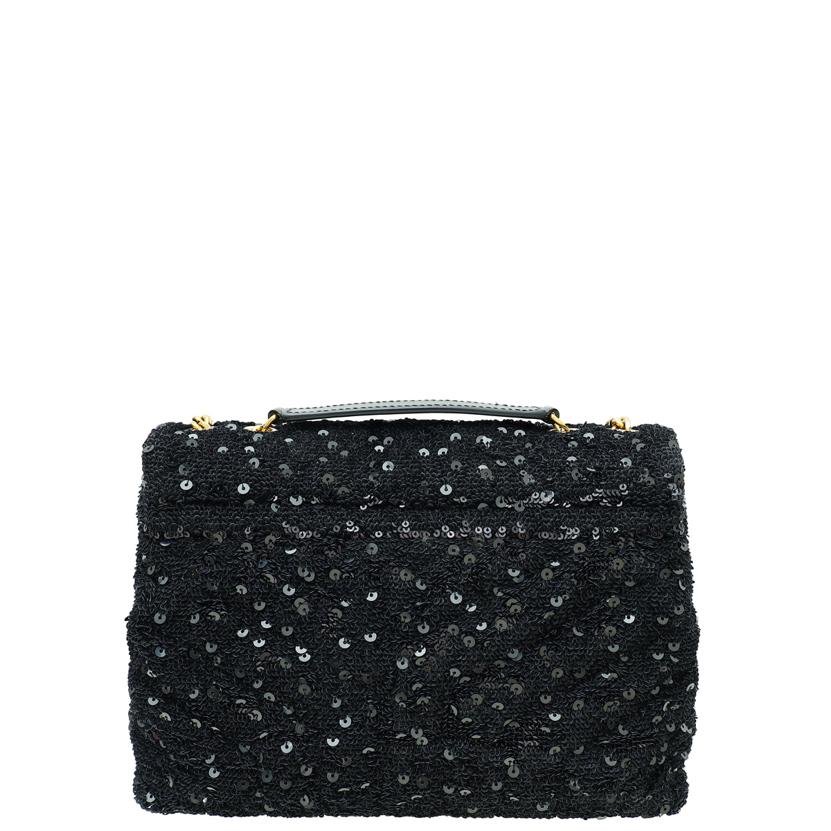 YSL Black Sequins Loulou Small Shoulder Bag-YSL-THE CLOSET