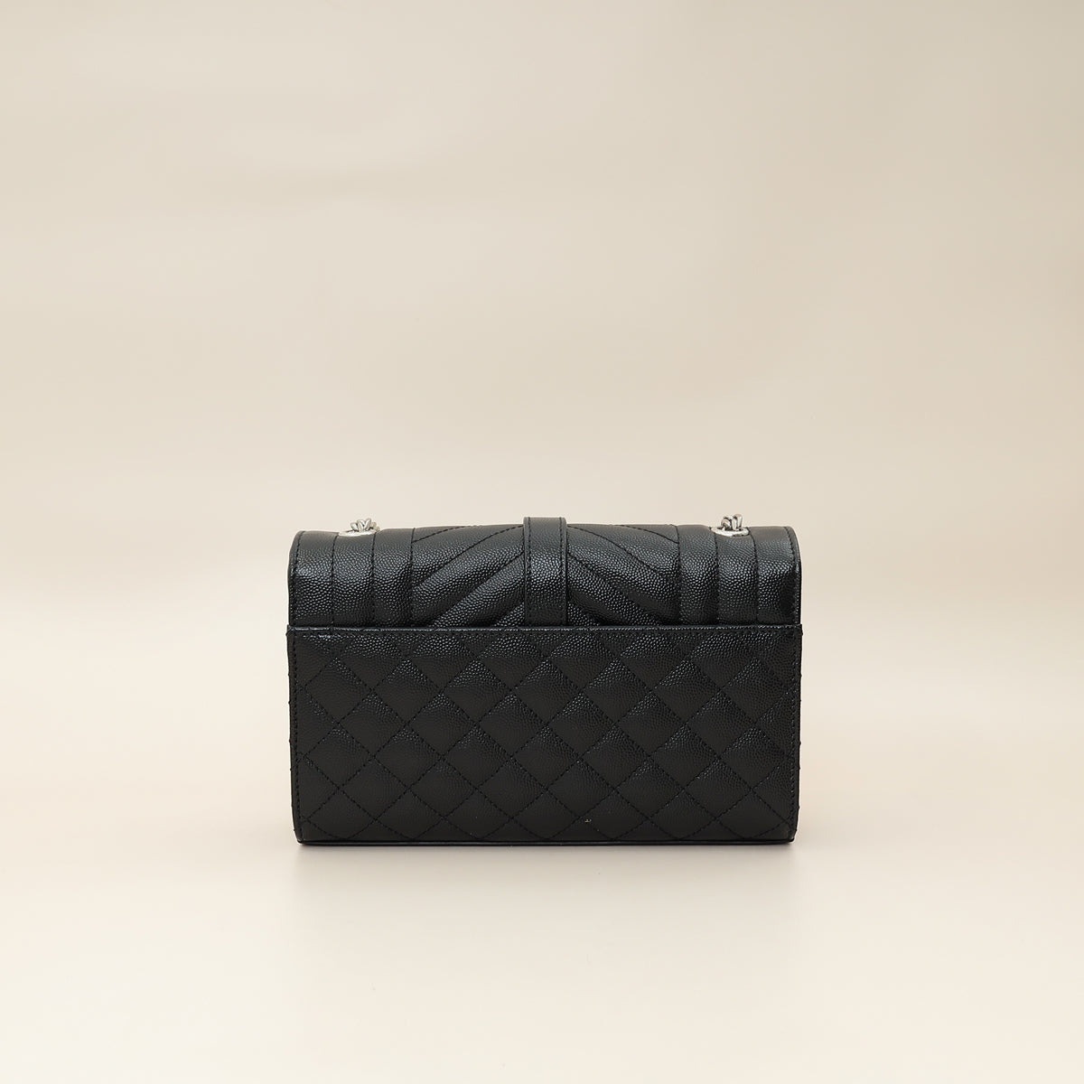YSL Black Monogram Mix Quilted Small Chain Bag-YSL-THE CLOSET