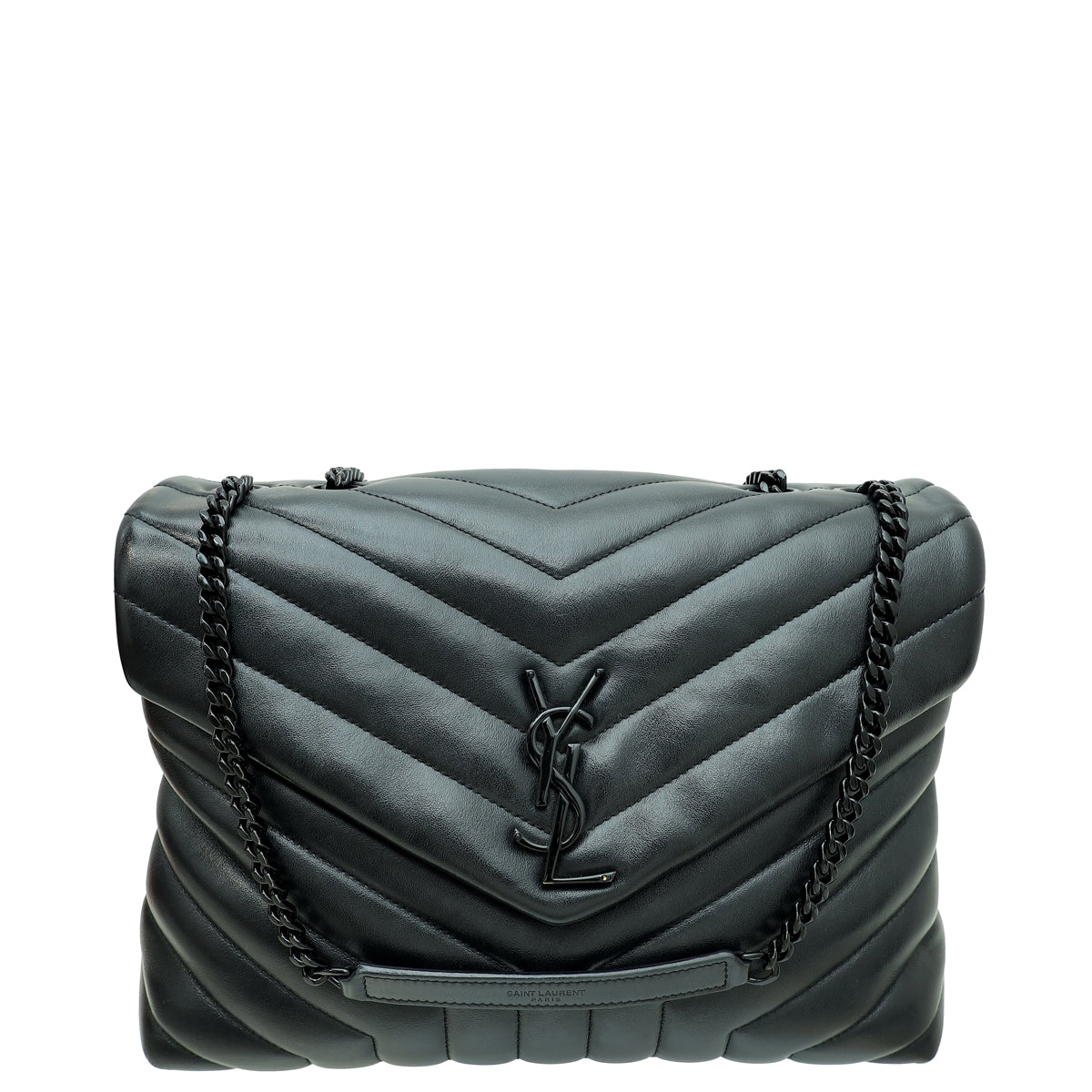 YSL Black Loulou Medium Bag-YSL-THE CLOSET