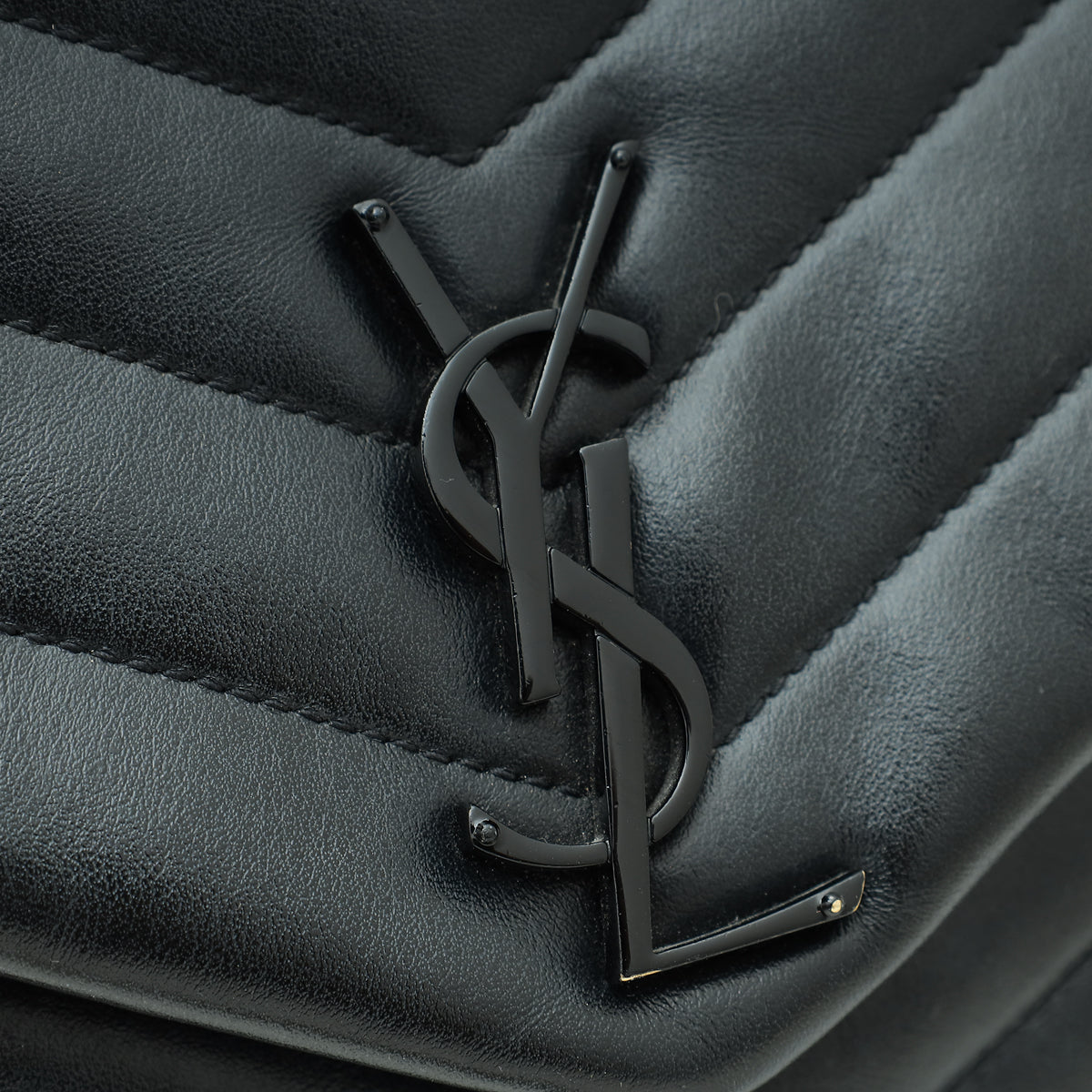 YSL Black Loulou Medium Bag