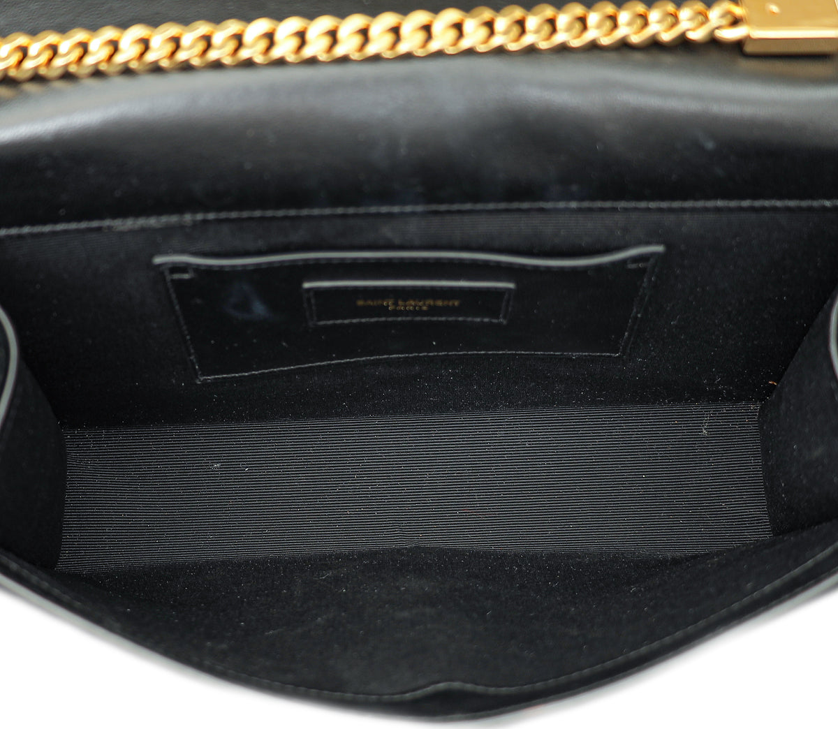 YSL Black Velvet Kate Tassel Medium Shoulder Bag