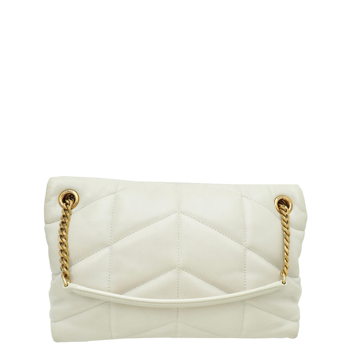 YSL Blanc Vintage Loulou Puffer Small Shoulder Bag-YSL-THE CLOSET