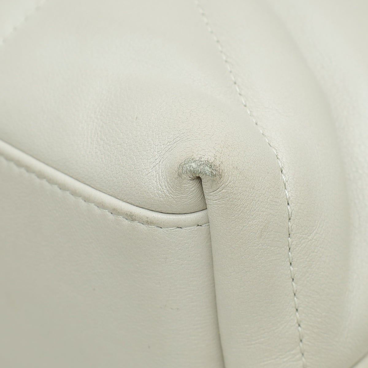 YSL Blanc Vintage Loulou Puffer Small Shoulder Bag