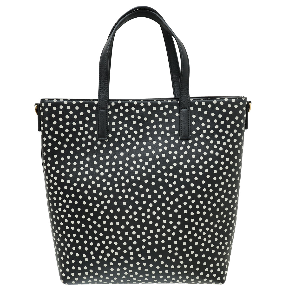 YSL Bicolor Polka Dot North South Toy Shopping Tote Bag-YSL-THE CLOSET
