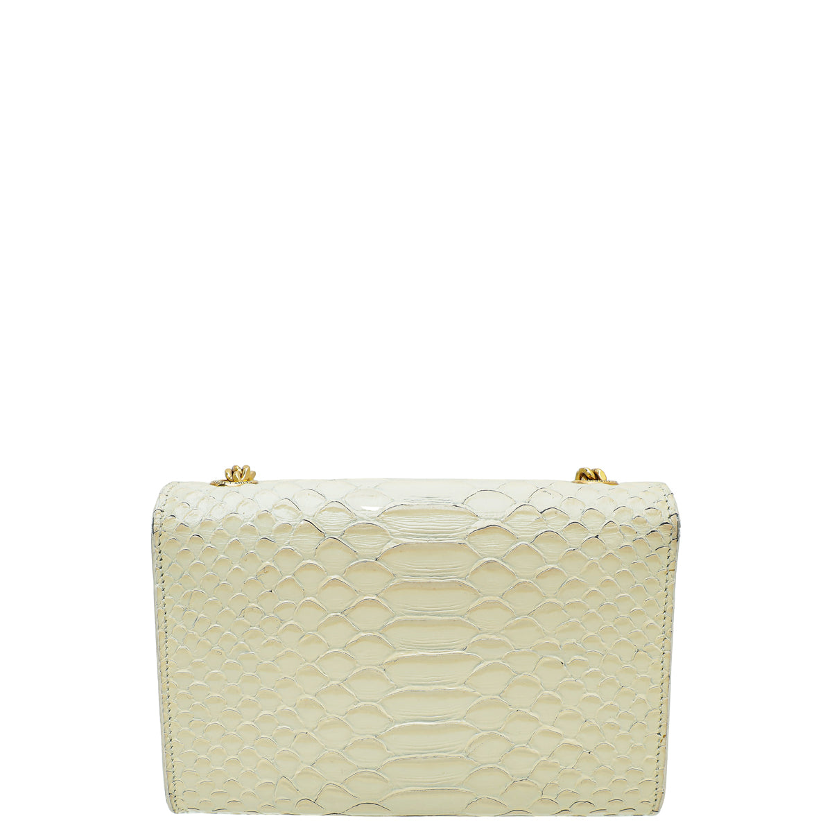 YSL Cream Kate Tassel Python Embossed Mini Shoulder Bag-YSL-THE CLOSET