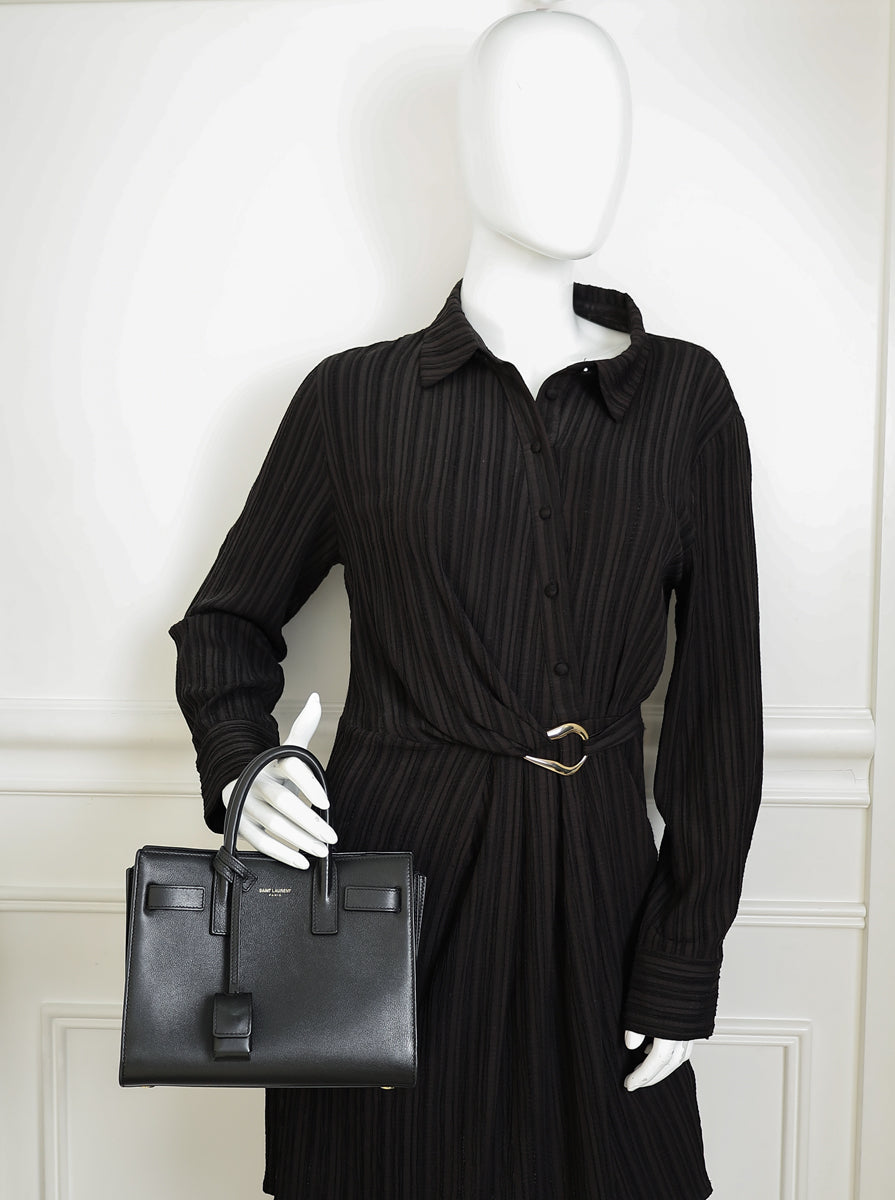 YSL Black Sac De Jour Nano Bag