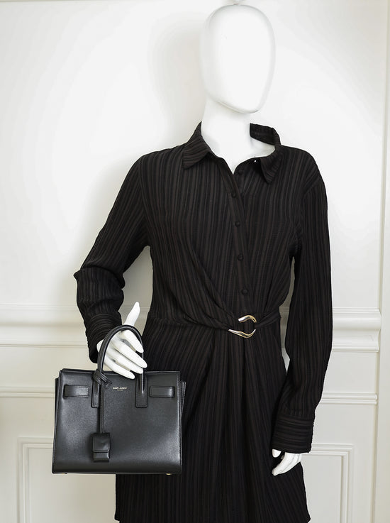 YSL Black Sac De Jour Nano Bag