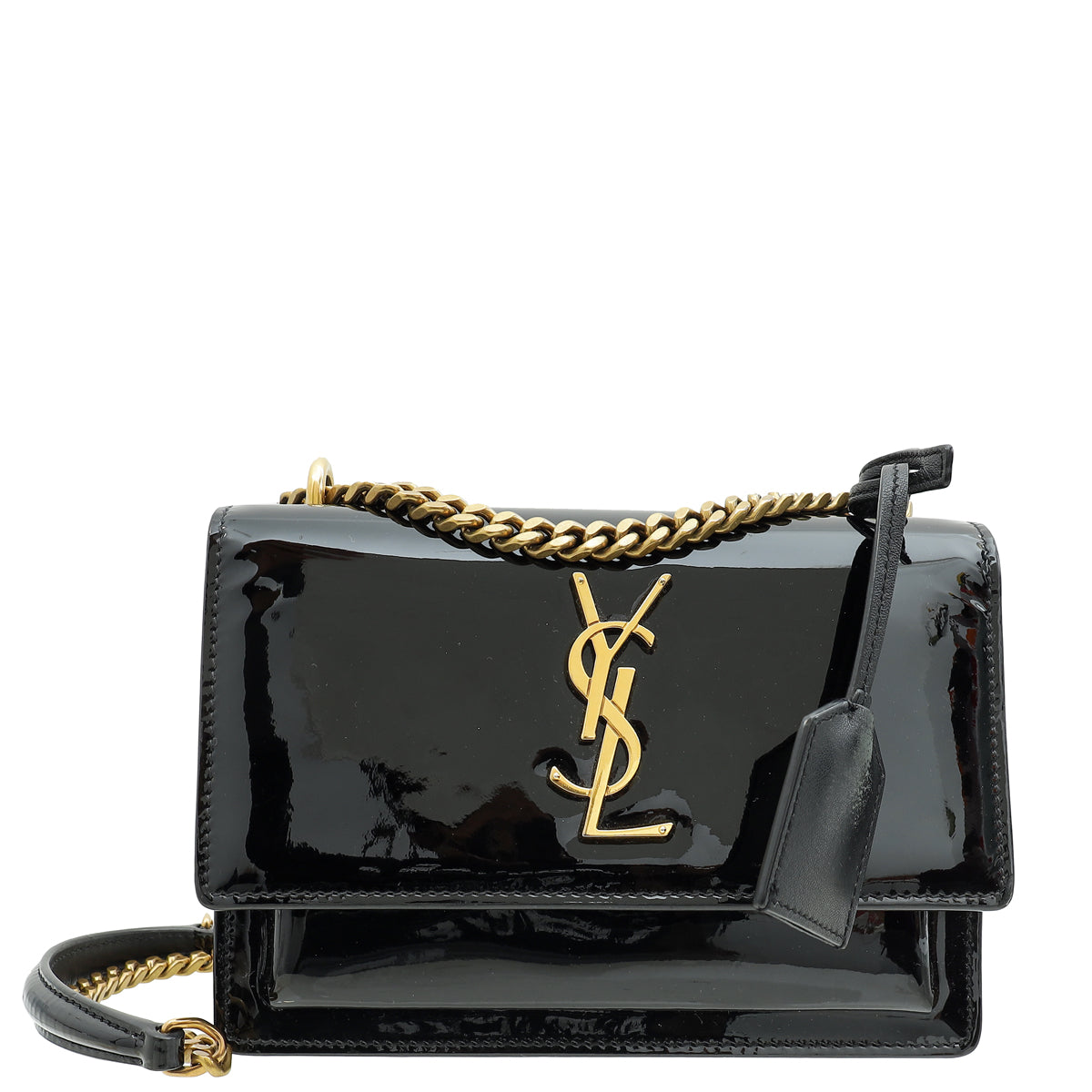 YSL Black Sunset Small Shoulder Bag-YSL-THE CLOSET