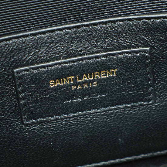 YSL Black Monogram Envelope Mix Quilted Small Chain Bag