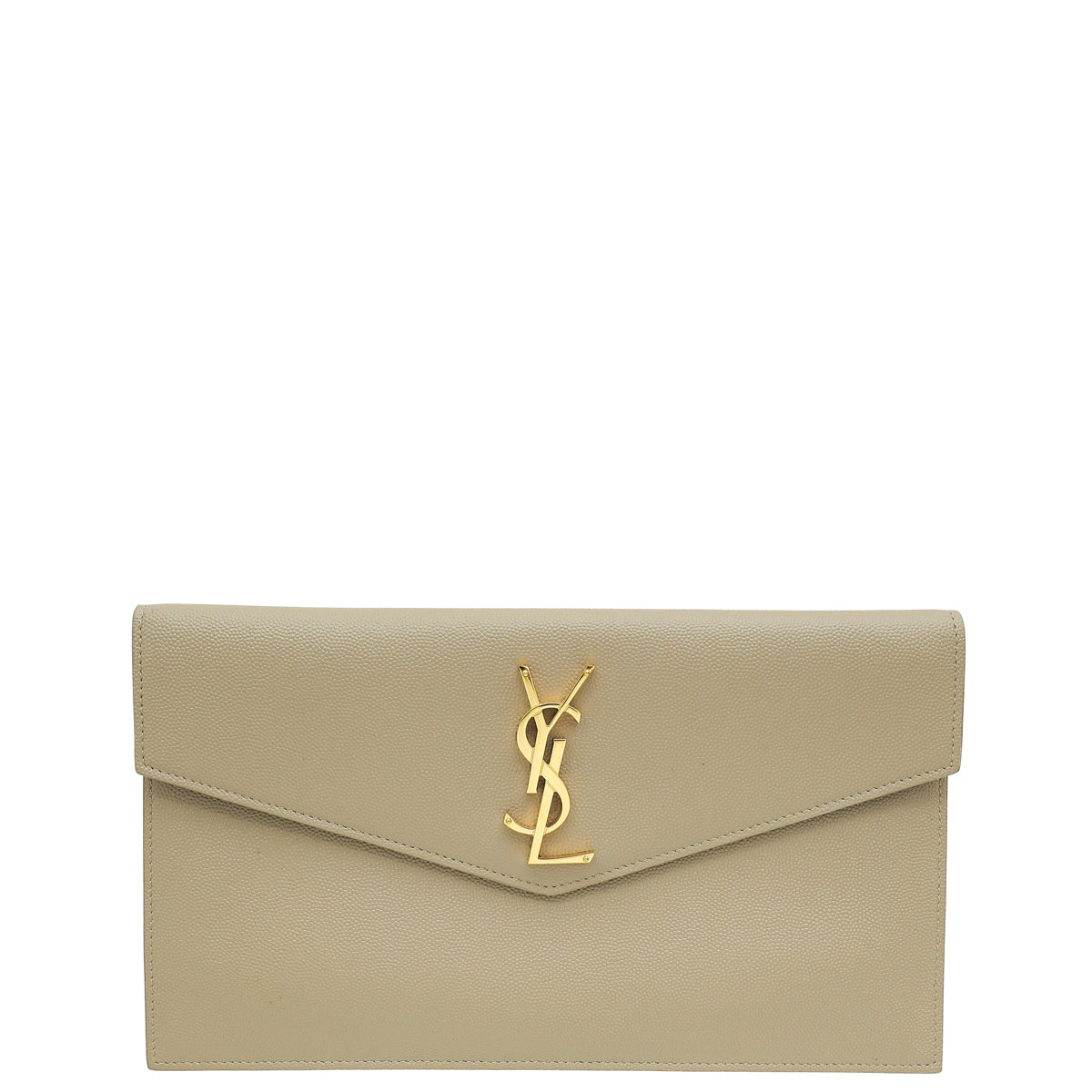 YSL Beige Uptown Pouch-YSL-THE CLOSET