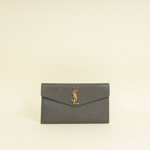 YSL Dark Olive Uptown Pouch