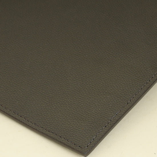 YSL Dark Olive Uptown Pouch