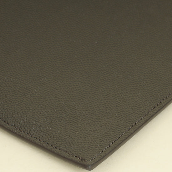 YSL Dark Olive Uptown Pouch