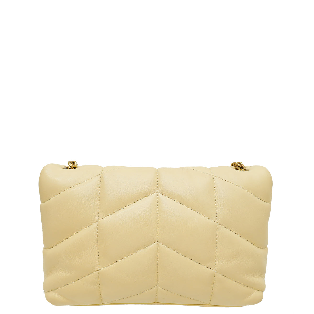 YSL Jaune Pale Toy Puffer Shoulder Bag-YSL-THE CLOSET