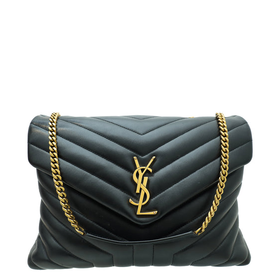 YSL Black Loulou Medium Bag
