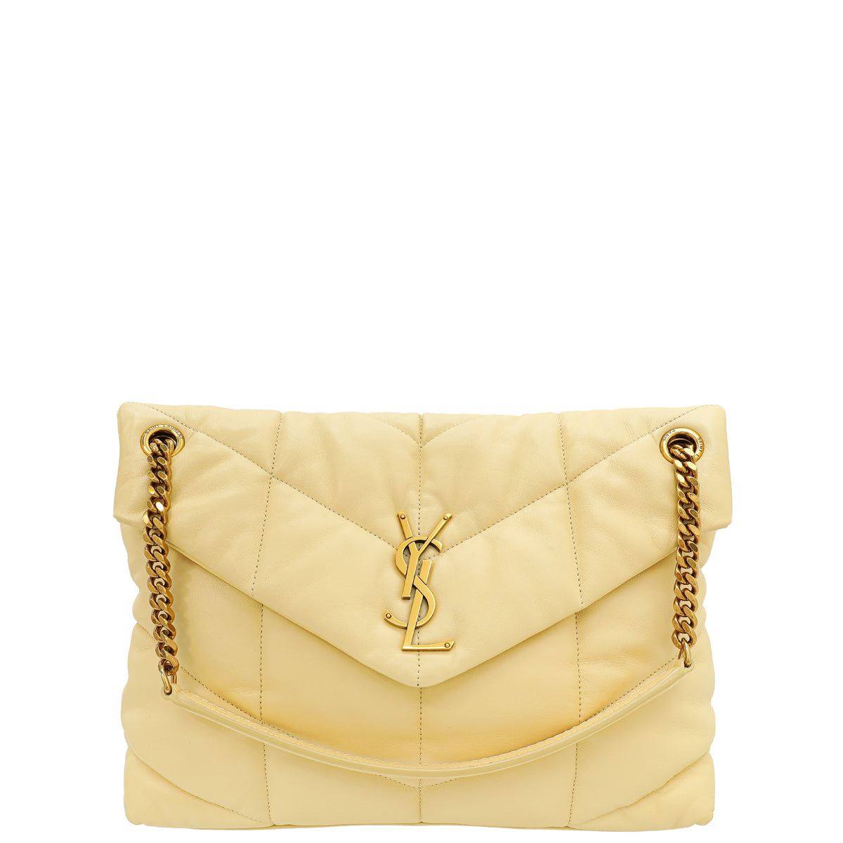 YSL Light Vanilla Puffer Medium Bag-YSL-THE CLOSET
