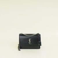 YSL Black Sunset Medium Bag