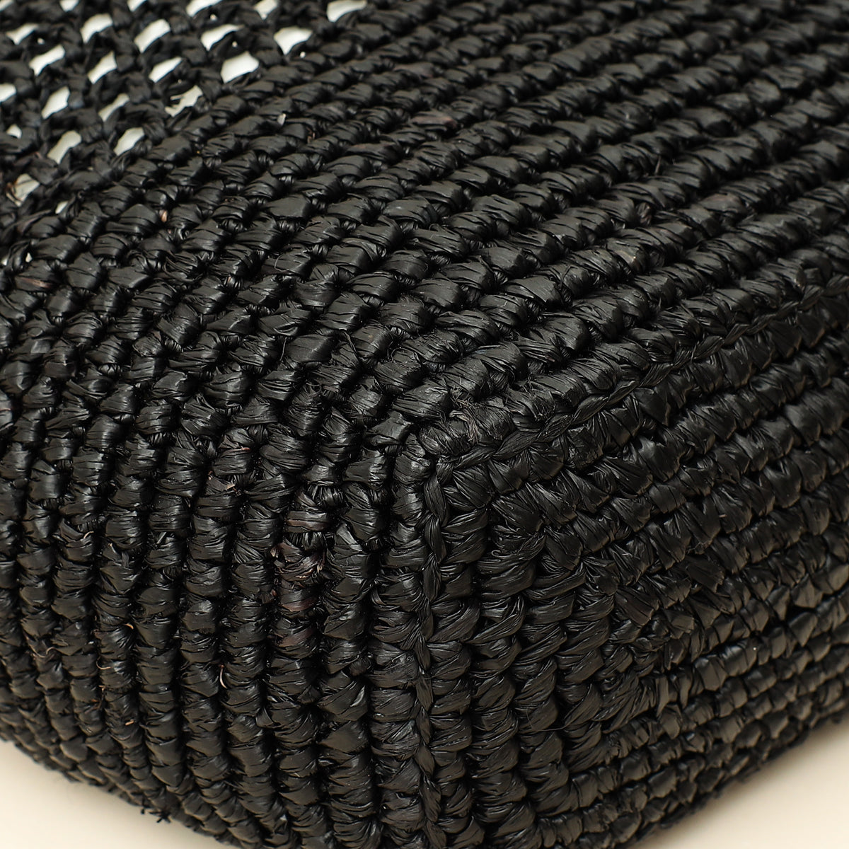 YSL Black Raffia Maxi Icare Shopping Bag-YSL-THE CLOSET