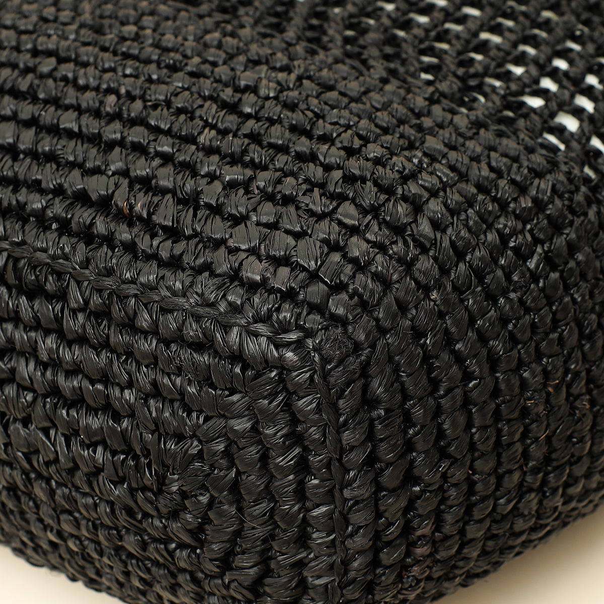 YSL Black Raffia Maxi Icare Shopping Bag-YSL-THE CLOSET