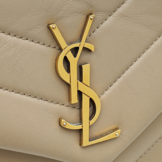 Load image into Gallery viewer, YSL Neutral Loulou Small Shoulder Bag
