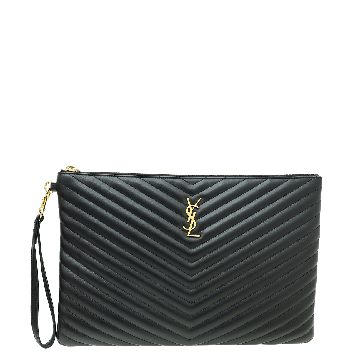 YSL Black Monogram Large Document Holder-YSL-THE CLOSET