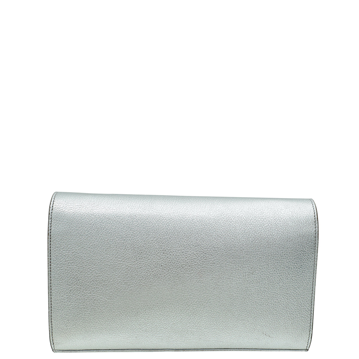 YSL Metallic Silver Kate Wallet on Chain-YSL-THE CLOSET