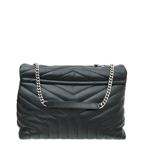 YSL Black Loulou Medium Shoulder Bag