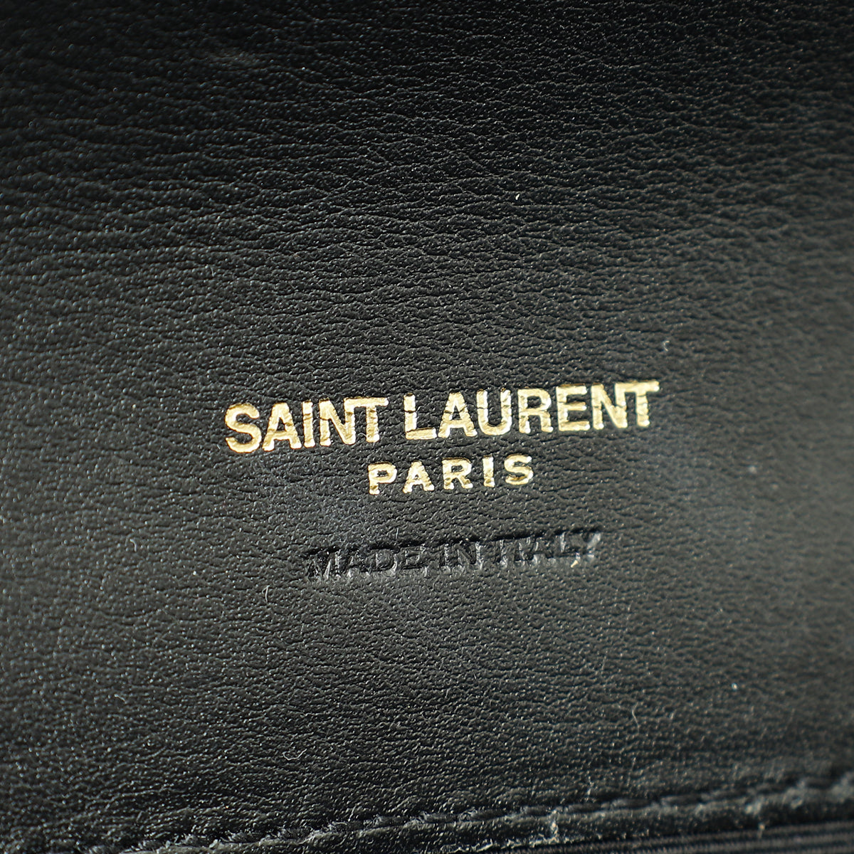 YSL Black Cassandre Wristlet Clutch