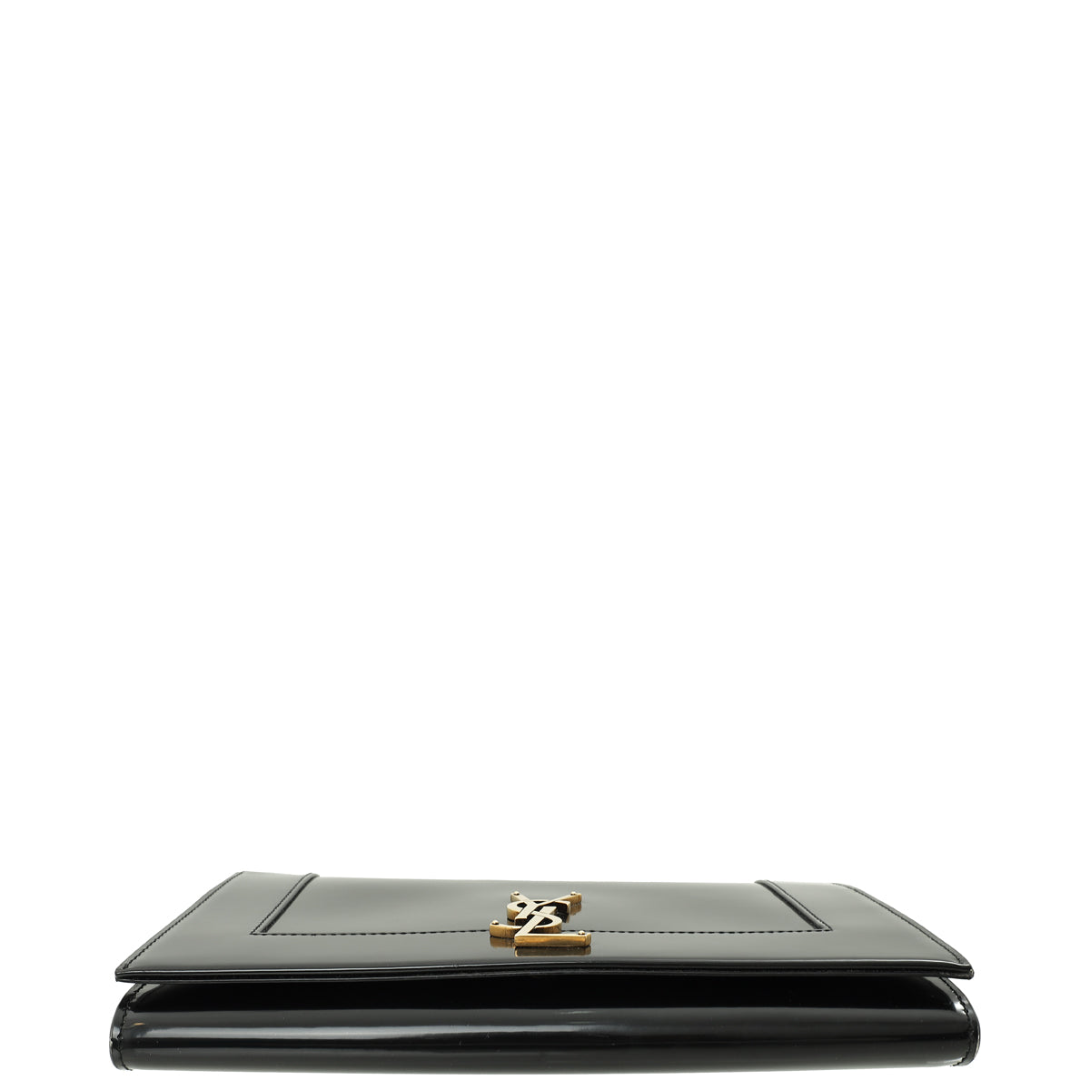 YSL Black Cassandre Wristlet Clutch