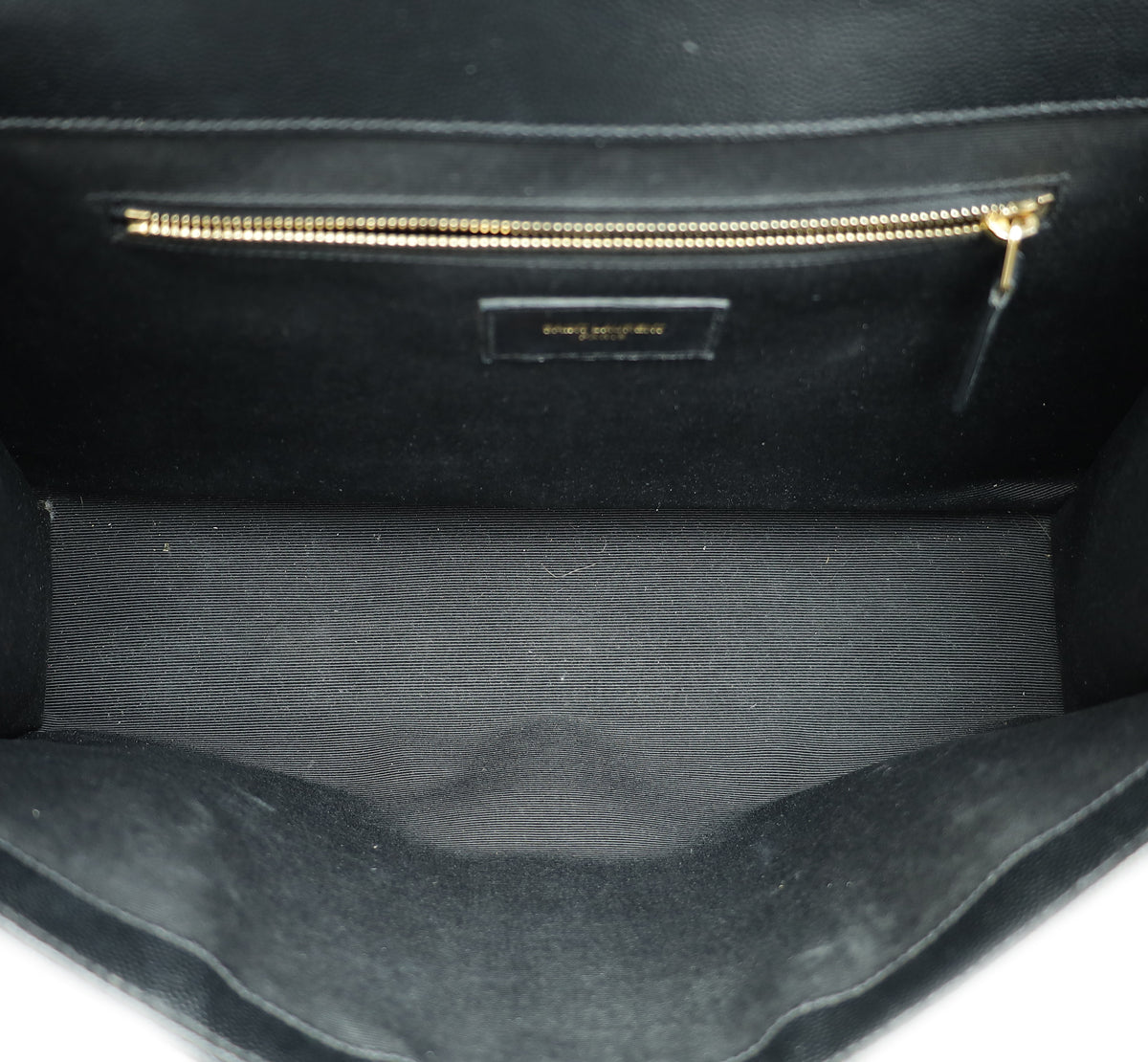 YSL Black Monogram Chevron Satchel Large Bag