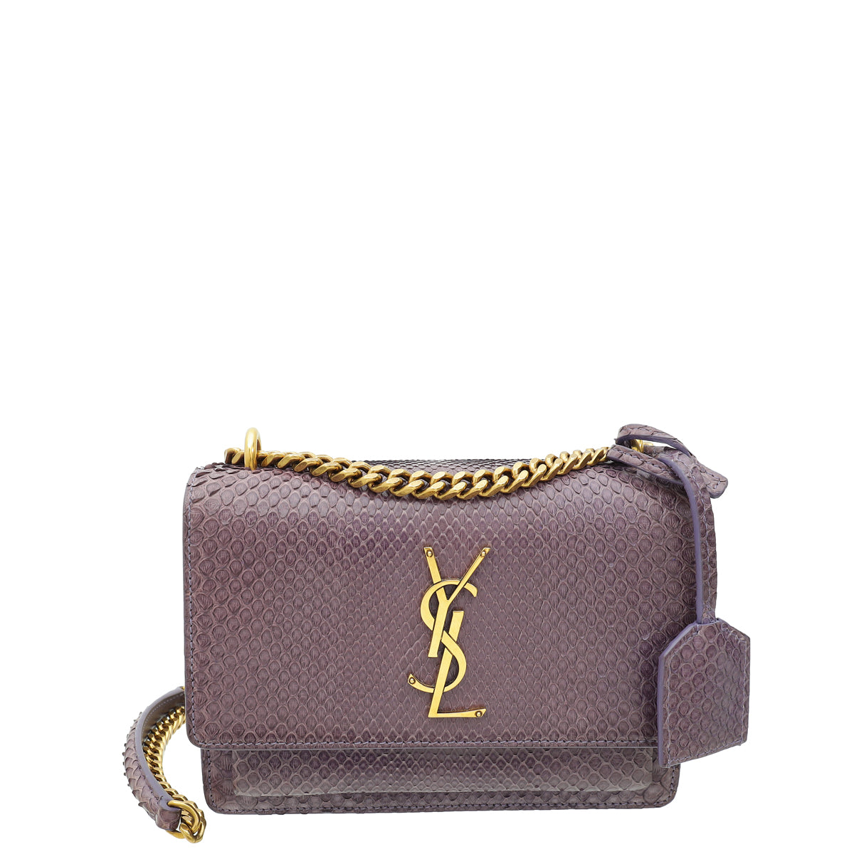 YSL Purple Sunset Python Small Shoulder Bag-YSL-THE CLOSET