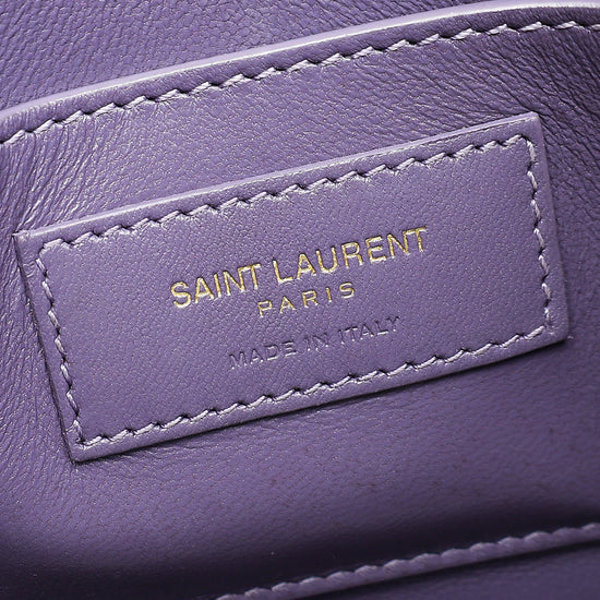 YSL Purple Sunset Python Small Shoulder Bag