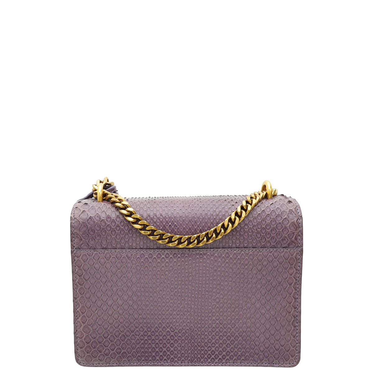 YSL Purple Sunset Python Small Shoulder Bag