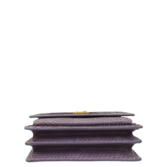 YSL Purple Sunset Python Small Shoulder Bag