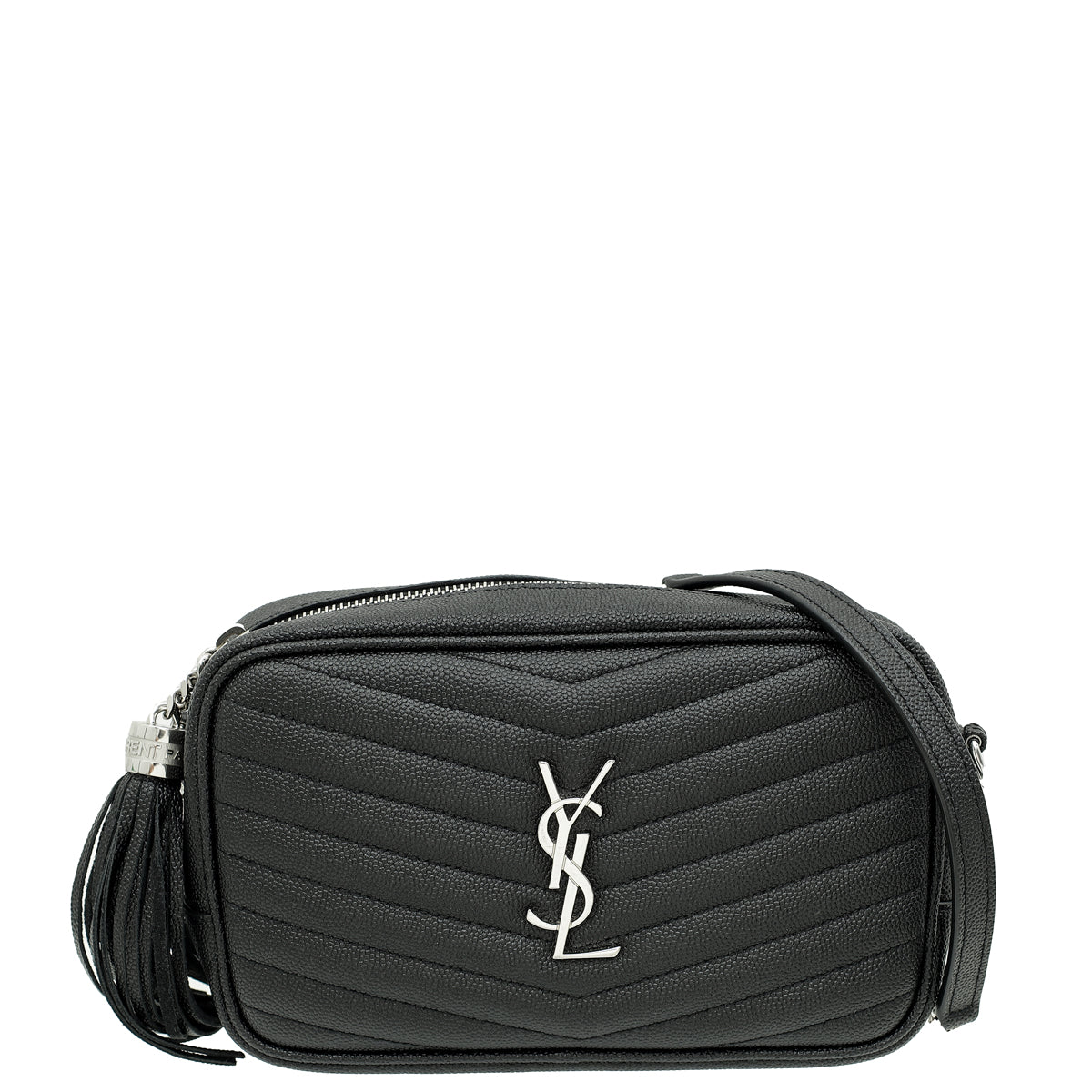 YSL Black Mini Lou Tassel Camera Bag-YSL-THE CLOSET