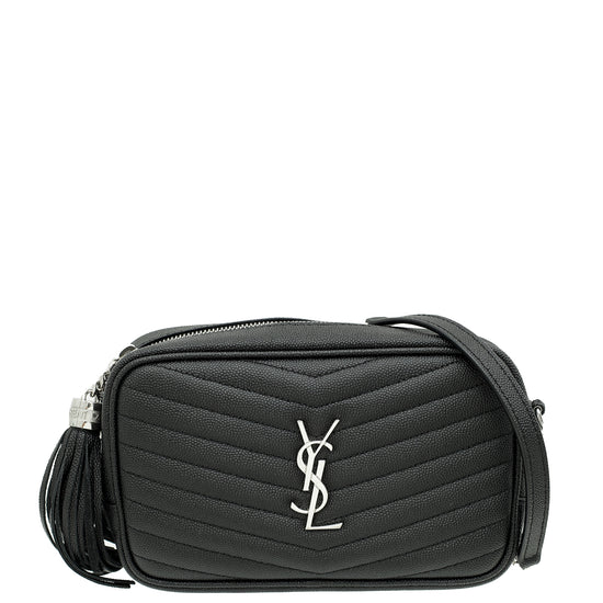 YSL Black Mini Lou Tassel Camera Bag