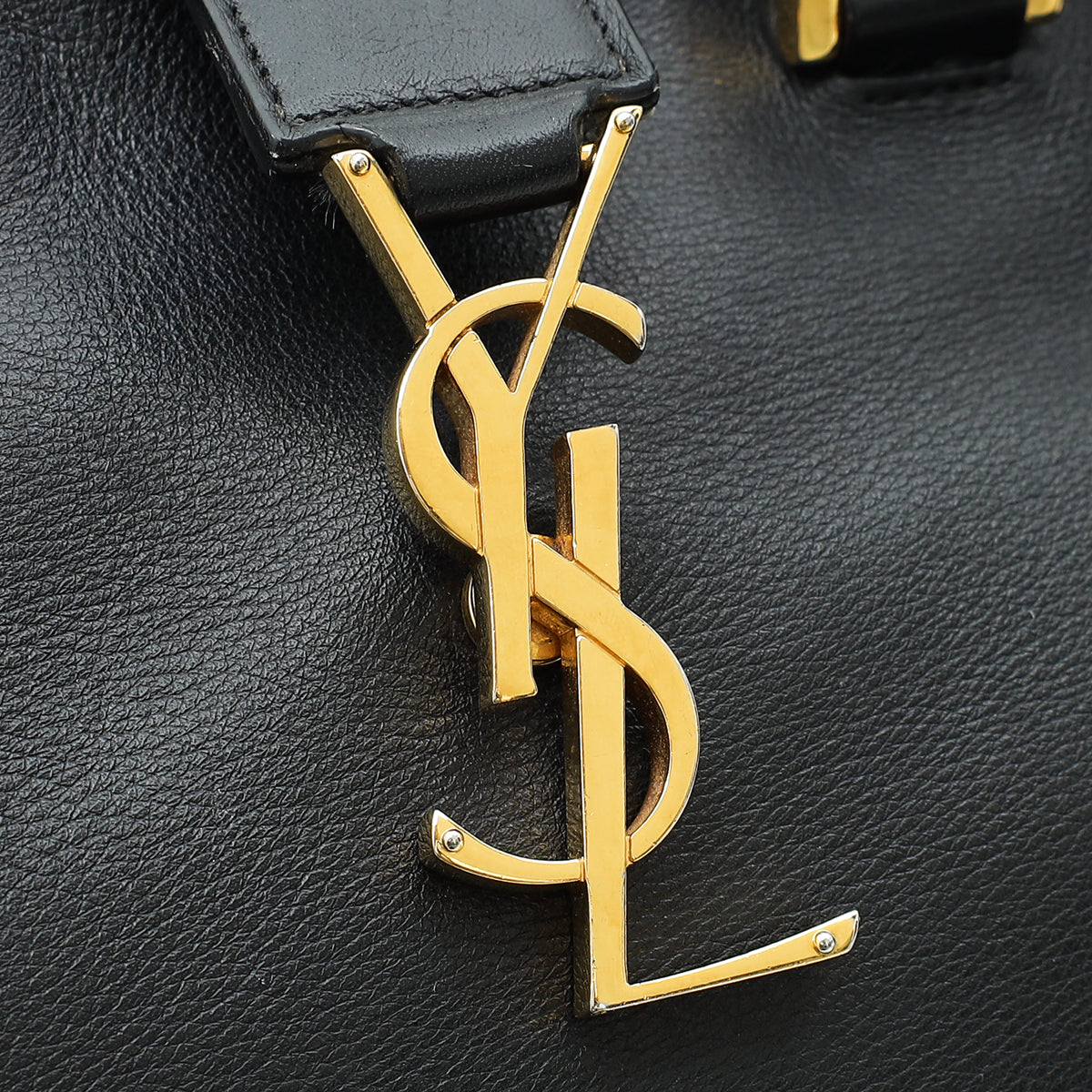 YSL Black Cabas Tote Bag