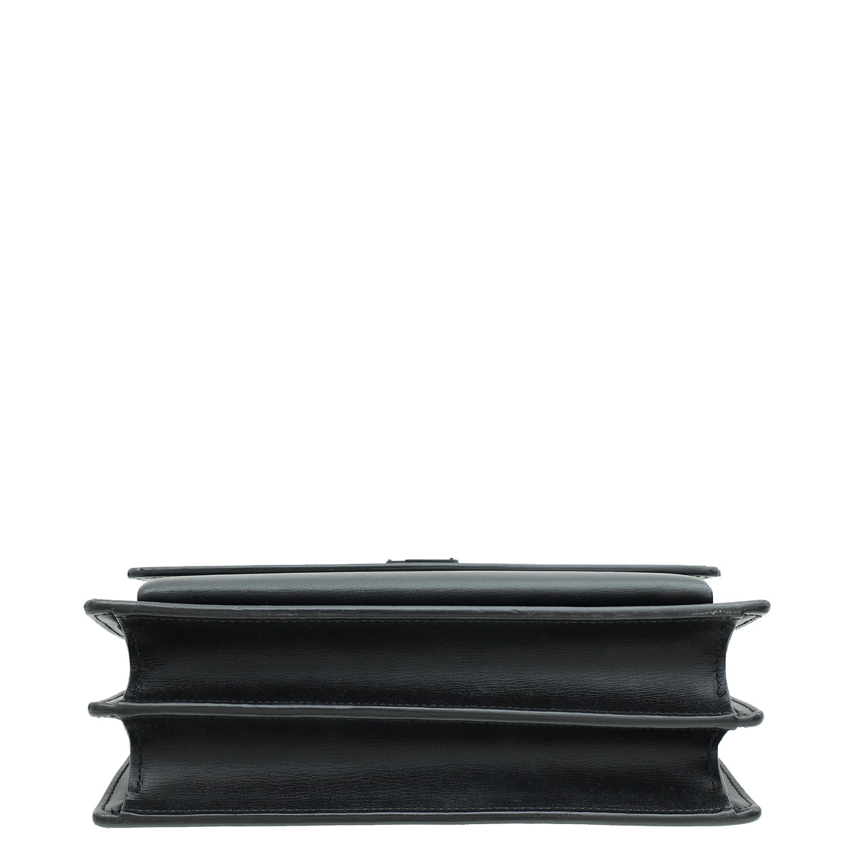 YSL Black So Black Sunset Medium Shoulder Bag