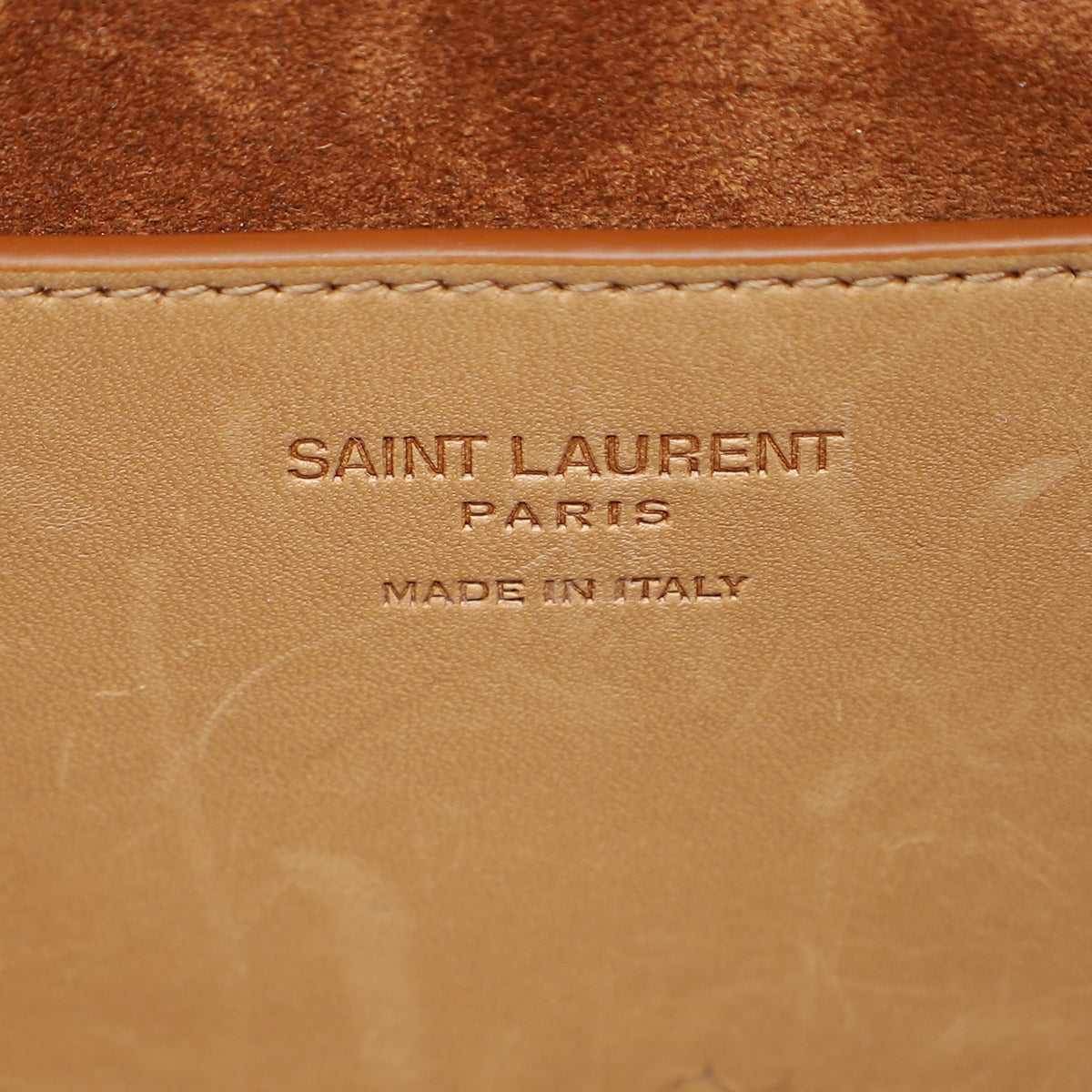 YSL Brown Take-away Box Bag-YSL-THE CLOSET