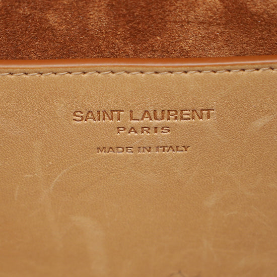 YSL Brown Take-away Box Bag-YSL-THE CLOSET